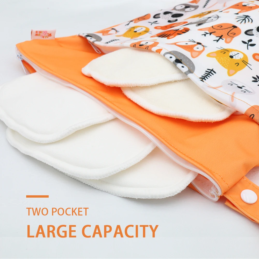 2021 PUL nappy wet bag waterproof reusable  beach  diaper bag