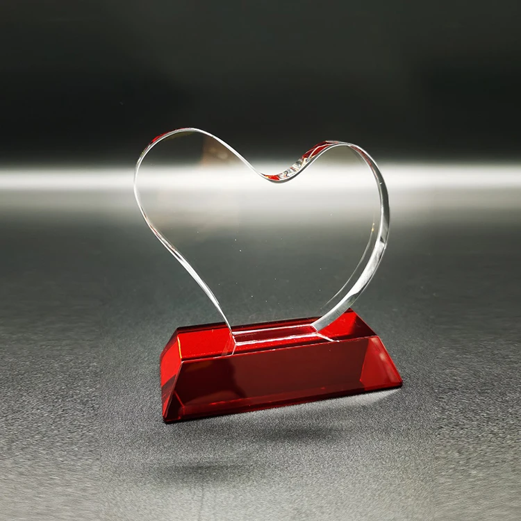 Custom Business Gift Solid Momentoes Golf Match Winner Engraved Crystal Award Trophy