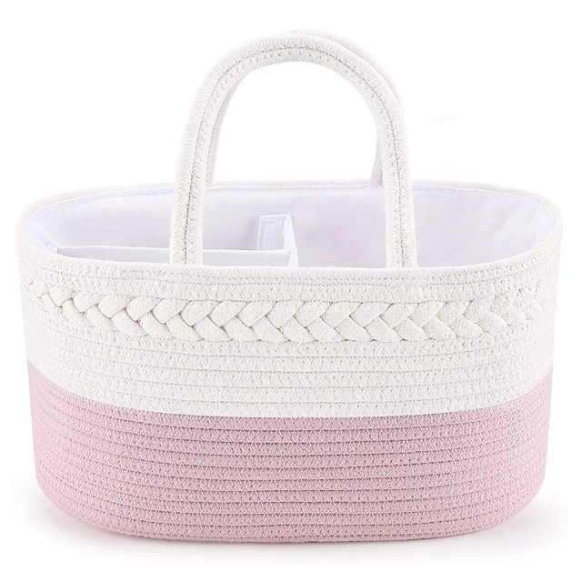 Детские пеленки Caddy Органайзер из хлопчатобумажного каната корзина для хранения пеленального