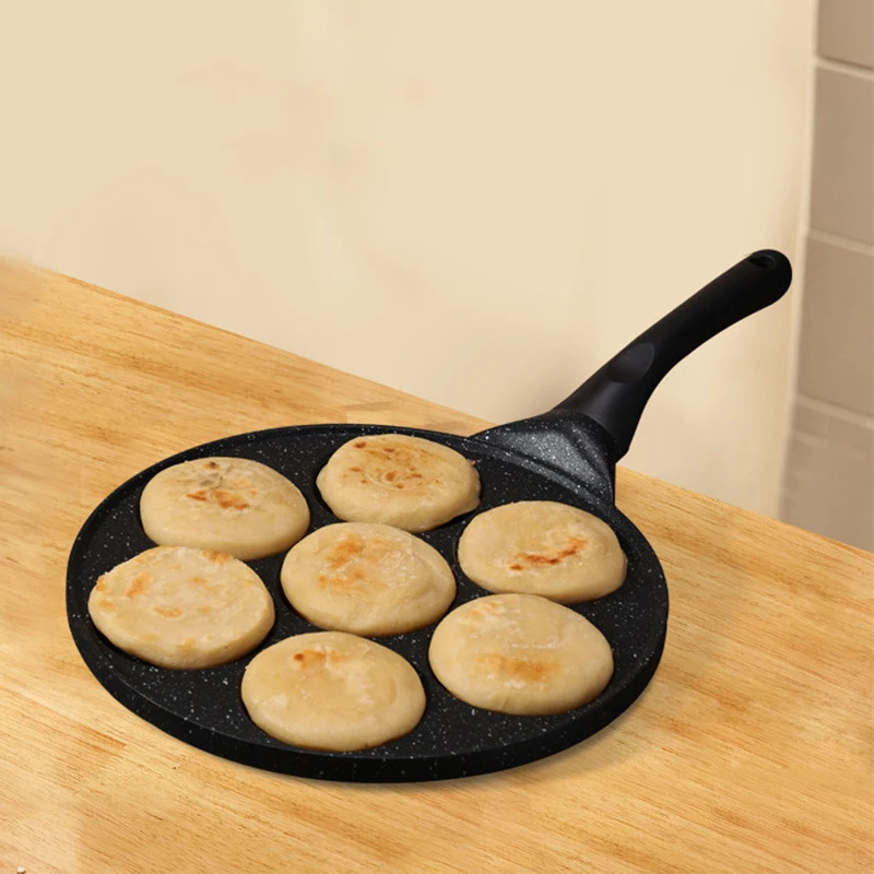 Kitchen Utensils Cooker Suitable Cookware Sets Dinnerware Household Item 7 Grid Nonstick Multifunction Cooking Egg Fry Pans