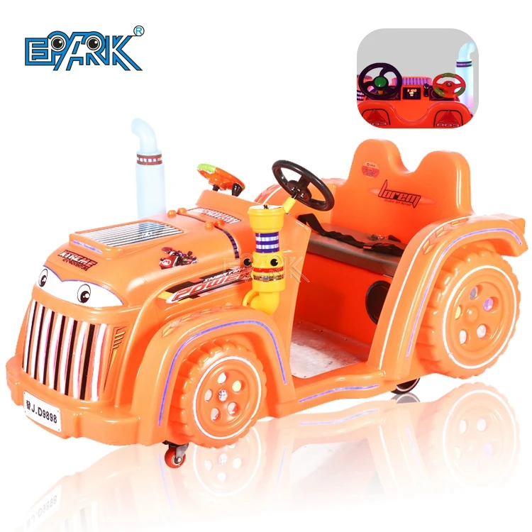 2022 New Electronic Coin Operated Roof Tractor Kids Battery Car For Outdoor Amusement Park