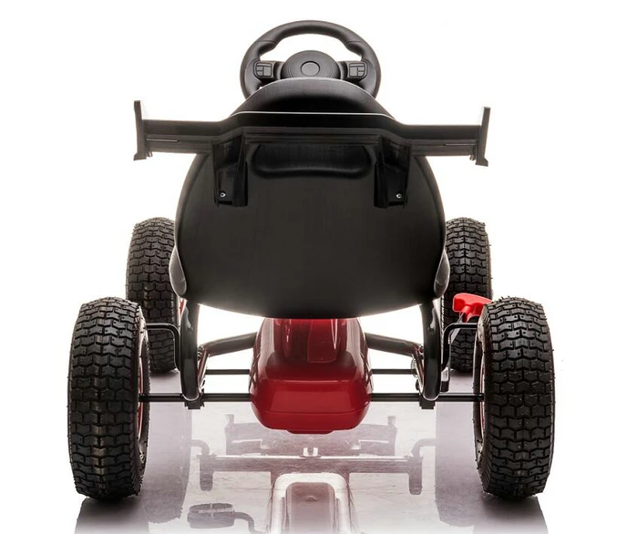 Pedal Go Kart for Kids 7-12 Years Old, 4 Wheel Pedal Powered Ride On, Outdoor Racer with Adjustable Seat, Ride On Pedal Car