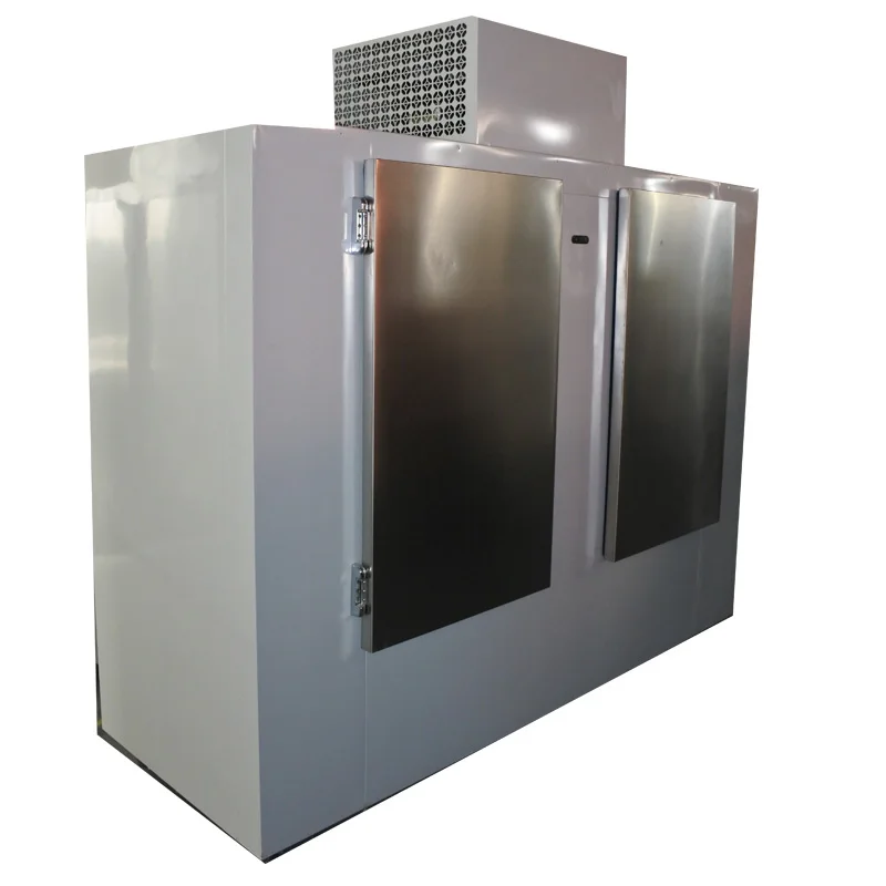 Stainless Steel Doors 320 Bags Cold Wall Ice Cube Freezer Bags Outdoor Solid Door Ice Merchandiser