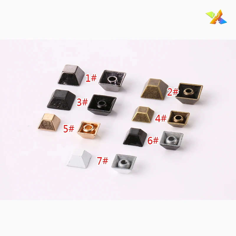 custom metal alloy decorative blind stud metal leather rivet for leather bag