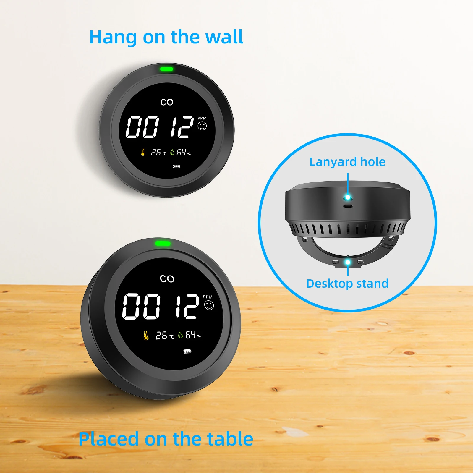 Детектор угарного газа, детектор газа, домашняя сигнализация