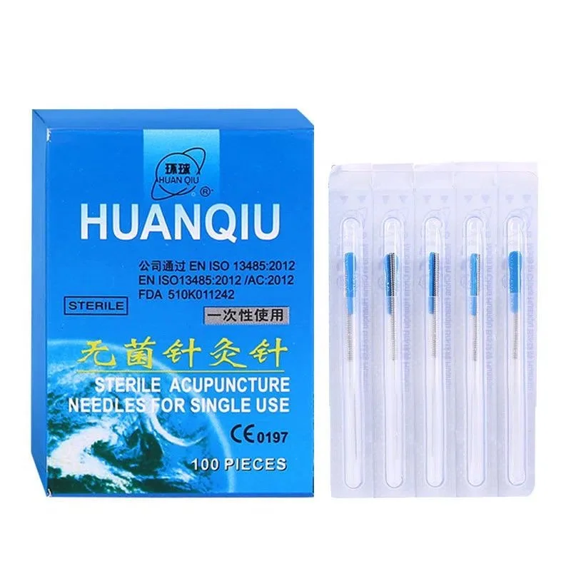 Good Quality 100pcs/box 0.35mm Factory Price OEM Chinese Traditional Disposable Sterile Acupuncture Needle with Tube