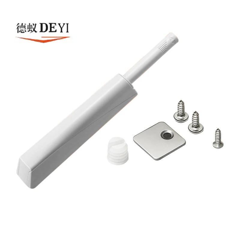 Aluminum alloy cabinet door rebound drawer concealed heavy-duty press device wardrobe door strong magnetic handle back Ejector