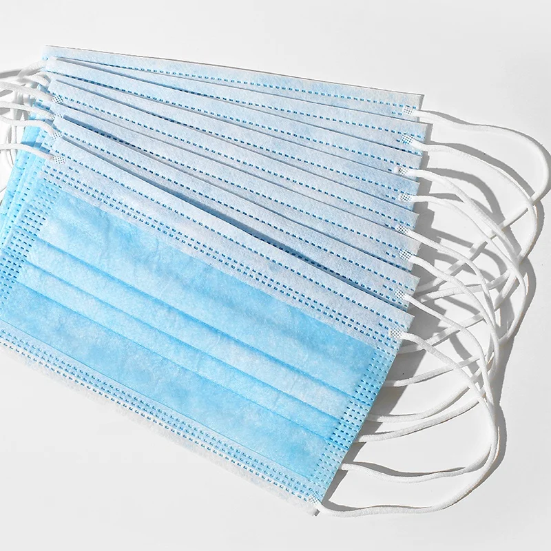 Non-woven Mask 3-layer face mask Blue customized disposable medical face mask