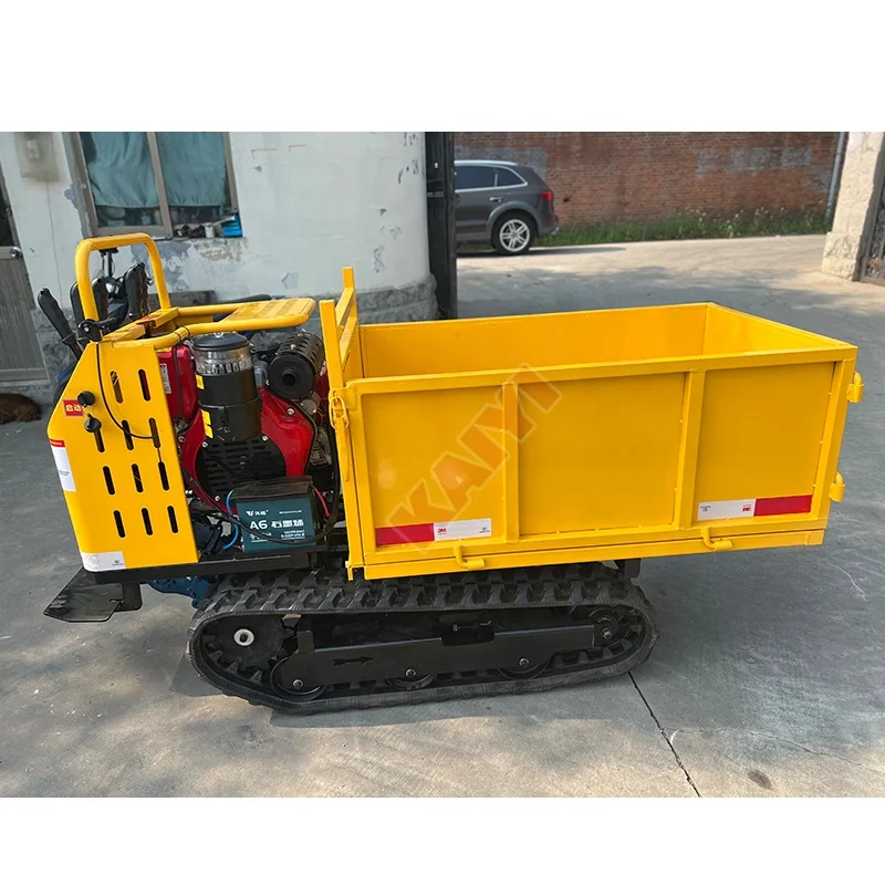 KAIYI-0.8TMini Dumper 800kg Mini Dumper Crawler Small Tracked Carrier Tractor Self-Loading Dumpers Factory Price Hot Sales