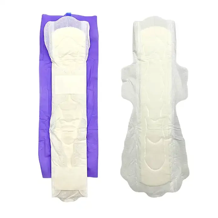 425 MM pure white cotton biodegradable periods anion sanitary pads