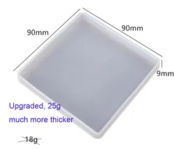 S1211 Подставка под подставку, квадратная подставка, силиконовая форма