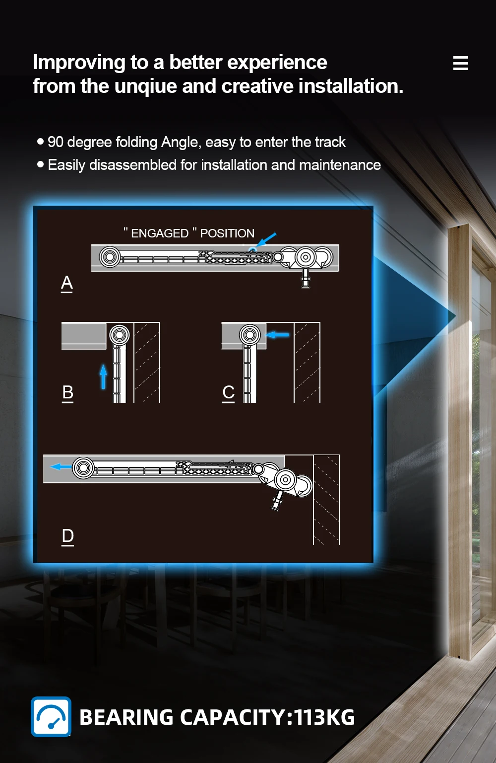 hot sale good quality soft closing damper for wardrobe cabinet sliding door damper