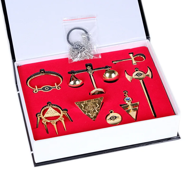 Anime Yu-Gi-Oh Yugioh Keychain Duel Monsters Keyring Millennium Wheel Wisdom Key Chains Yugi Muto Pendant Key Ring Yu Gi Oh