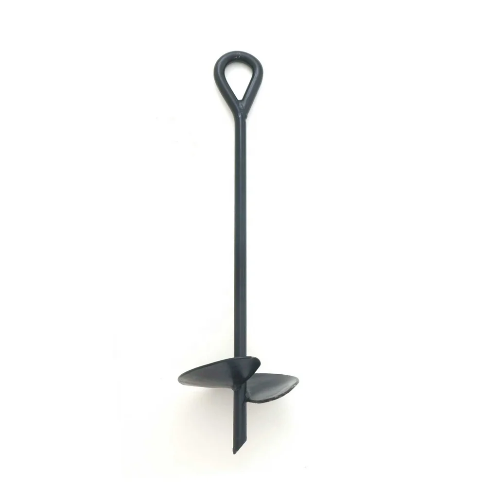 2022 Hot Selling Metal Black Ground Post Anchor heavy ground anchor