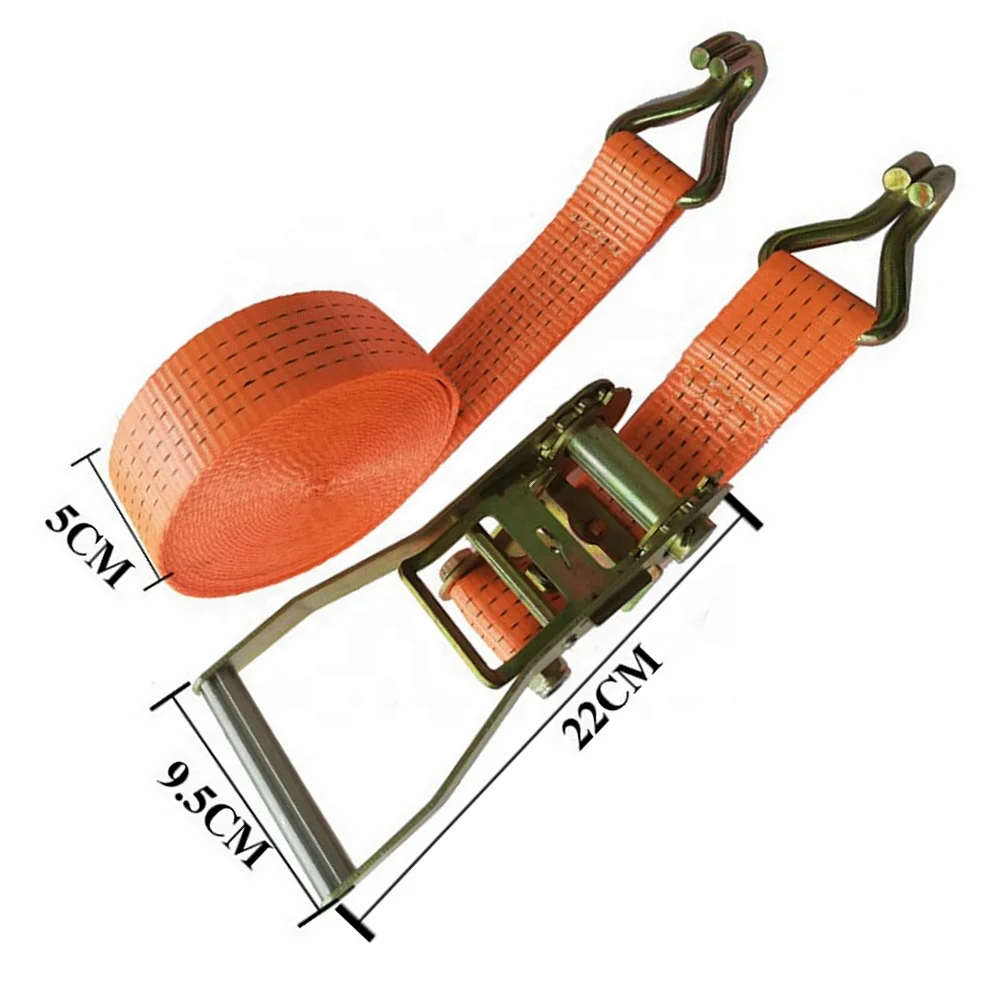 Heavy duty high strength metal ratchet strap packing straps with stainless steel ratchet tie down