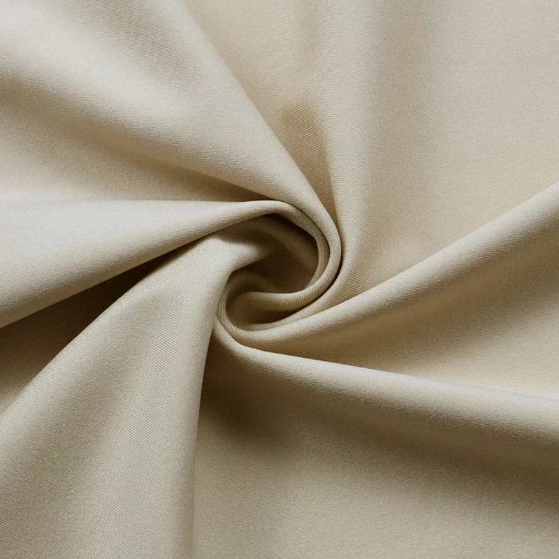 Double-sided plain weave nylon 82% spandex 18% stretch fabric 40/30N elastane weft knitted high elastic half light tight pants