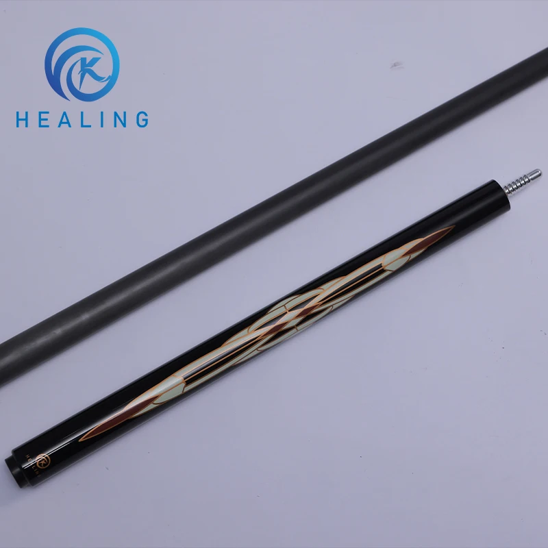 China Manufactory 3/4 Split Maple Snooker Cues Billiard Shaft Carbon Fiber Pool Cue
