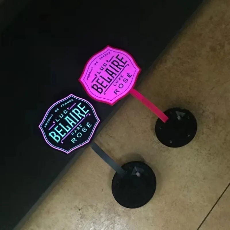 Factory direct selling high quality wine custom logo luminous waterproof new led bottle label