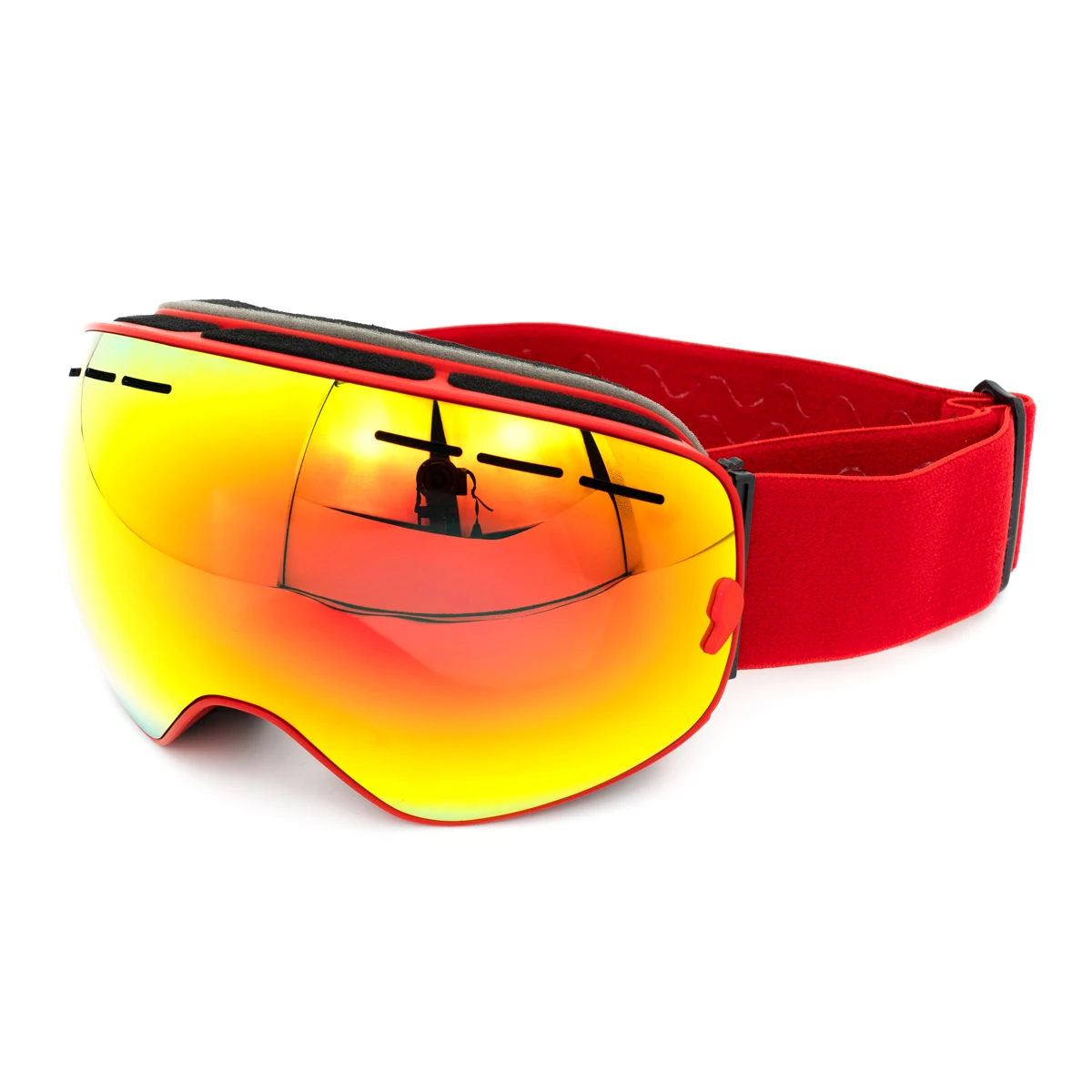 UV400 Protection Ski Goggles REVO Lens Anti fog OTG Snow/Snowboard Goggles Frameless Interchangeable Lens