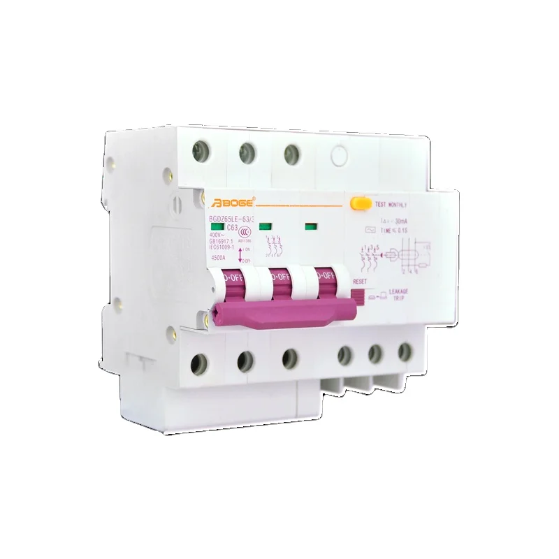 BOGE OEM RCCB RCB 20A 15mA-30mA 3 фазы главный