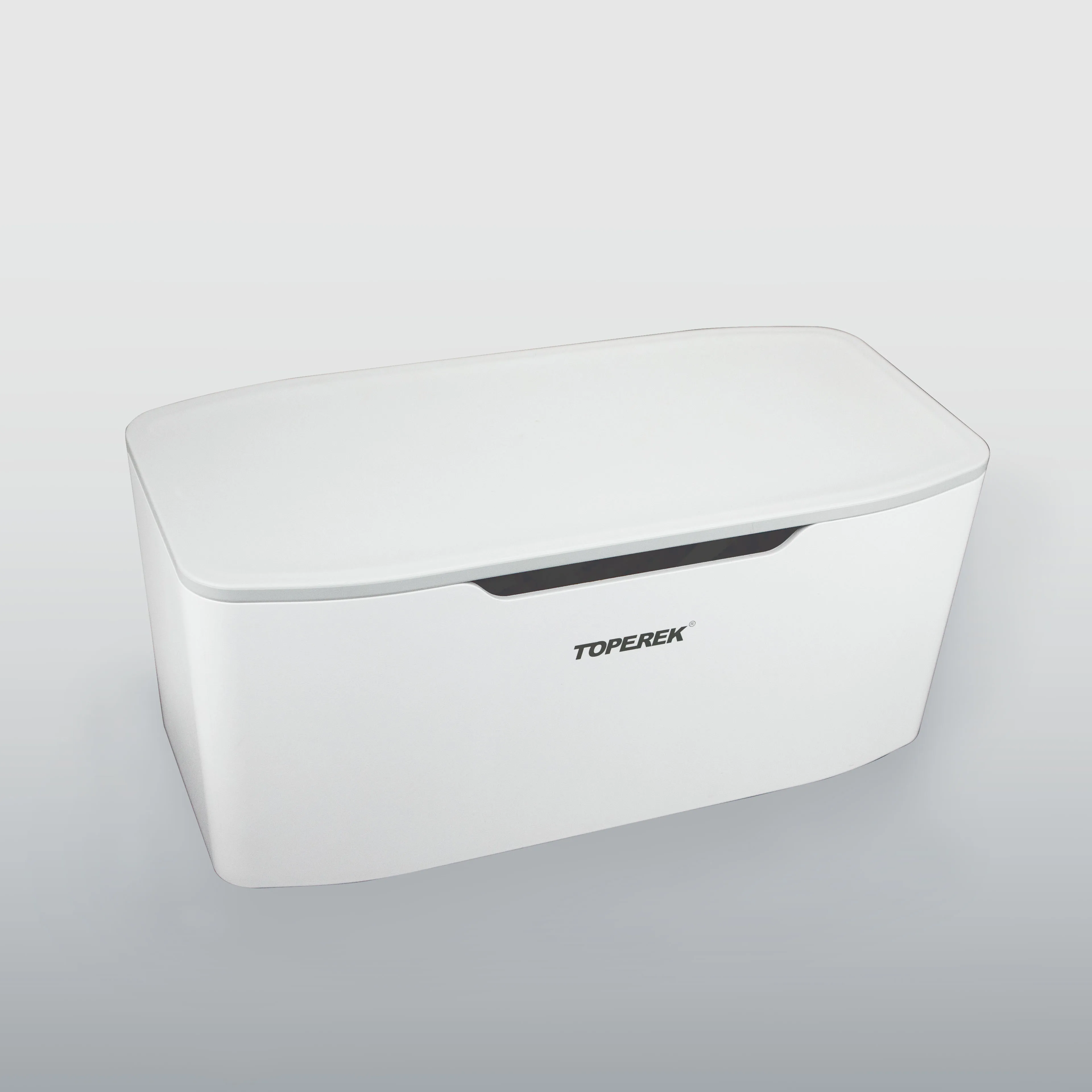 New Trend White Power Strip with Storage Box US 15A 3 USB 6 Outlets Switch Socket for Home Kitchen Meeting Desktop Organization