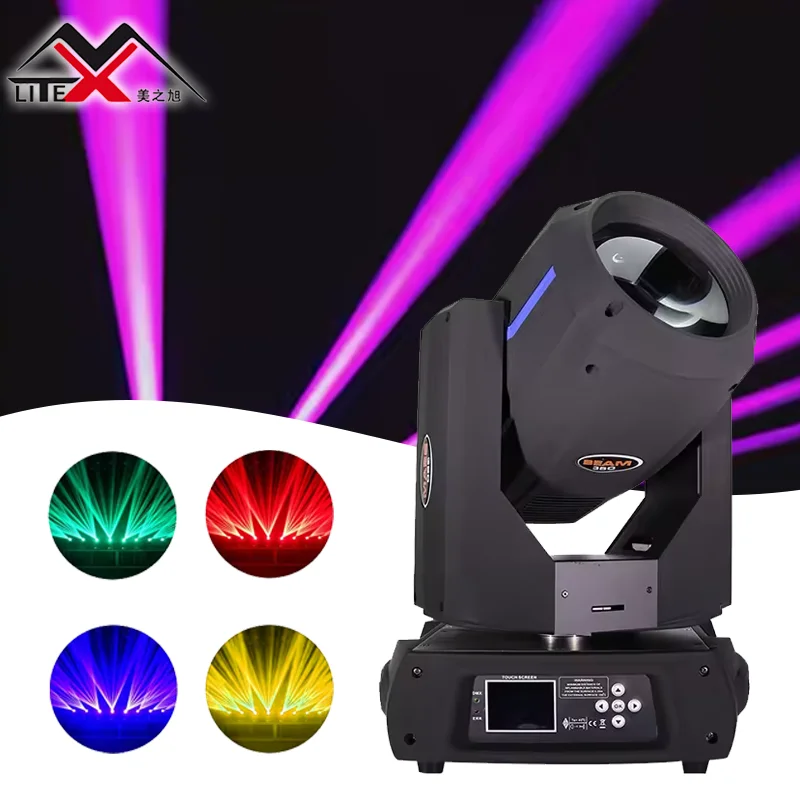 High power 350W 17r beam rgbw 4 in 1 moving head dmx stage lighting for wedding show
