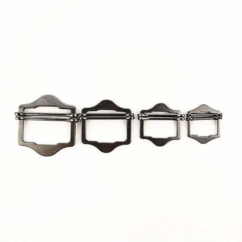 DWDP Professional Zinc Alloy Double Needle Belt Buckle Pant Strap Sliding Metal Buckle
