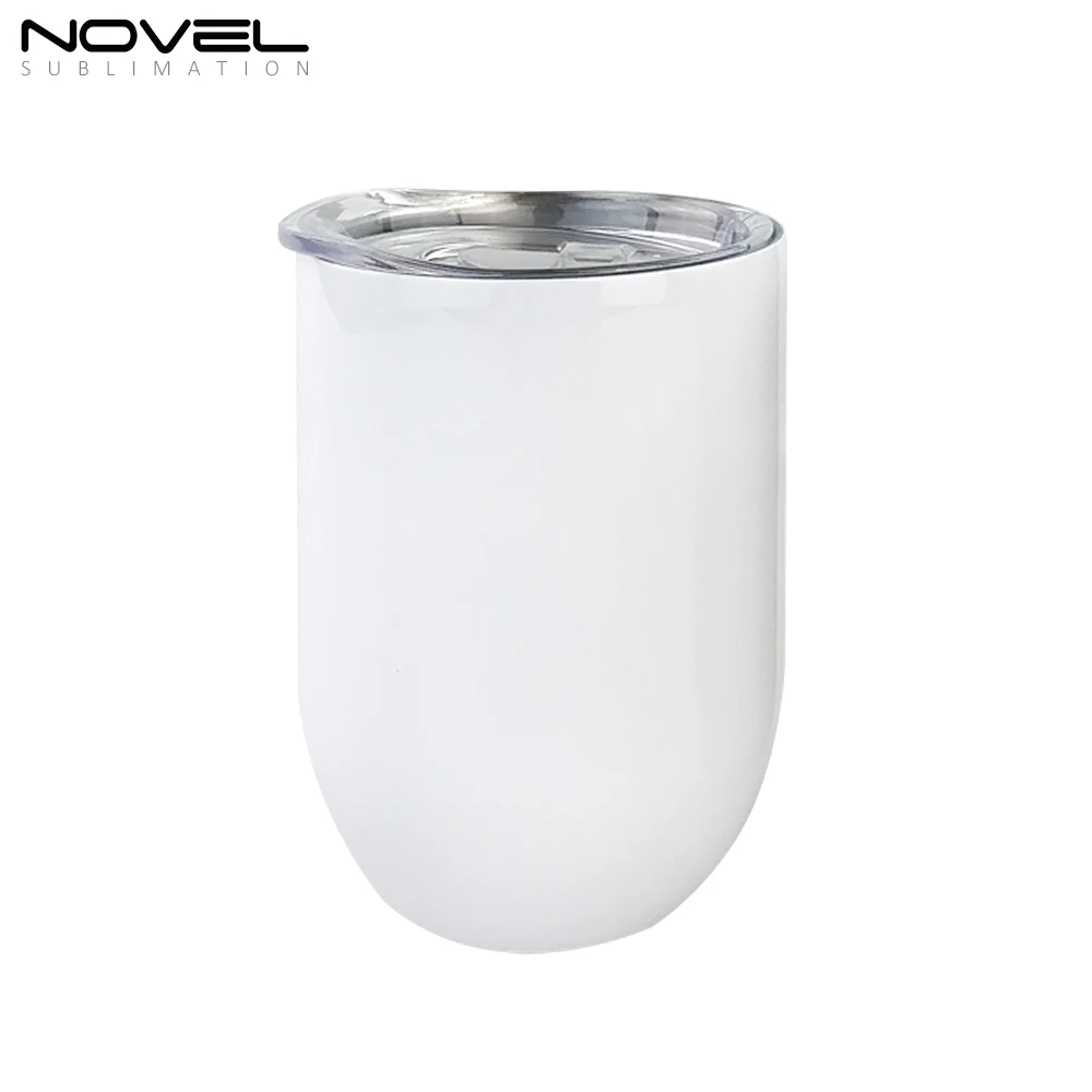 Sublimation Blank Egg Cups White 10OZ Stainless Steel Insulated Tumbler Heat Transfer Mugs With Lid Keeping Cold Or Hot