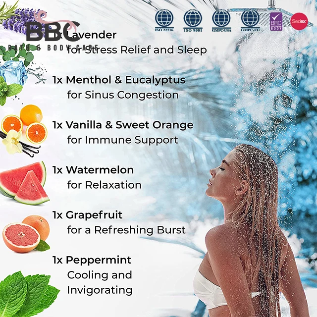 BBC vegan eucalyptus shower steamers aromatherapy shower tablets