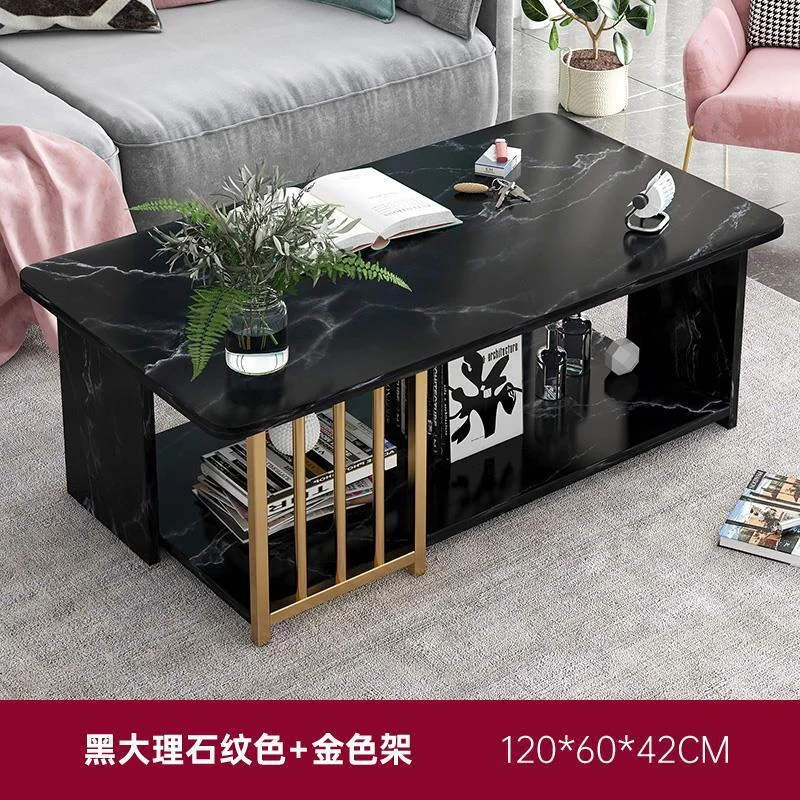 Coffee table modern creative table home living room bedroom simple double coffee table