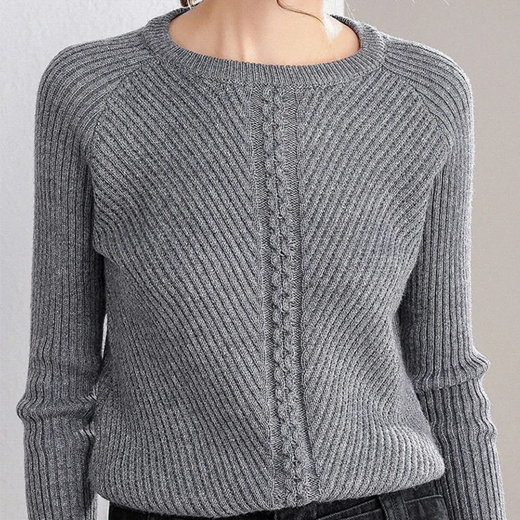 OEM/ODM Women Casual Cashmere Sweater Ladies Wool Knit Jumper Gorgeous Sweaters Loose Pullover  Winter Manufacturer