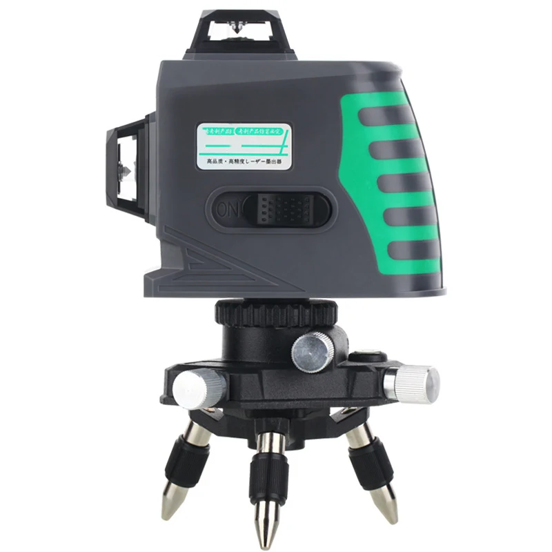 New arrival  360 degree 12 lines green light laser level cross line self-leveling levelling laser