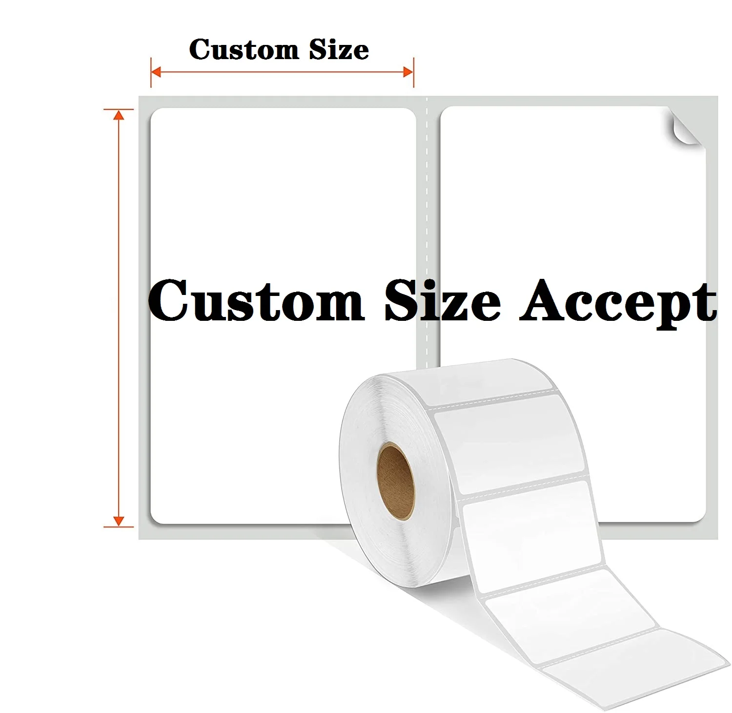 Adhesive Sticker   4*6 38*25mm core 25mm 40mm best quality blue white paper best price thermal label