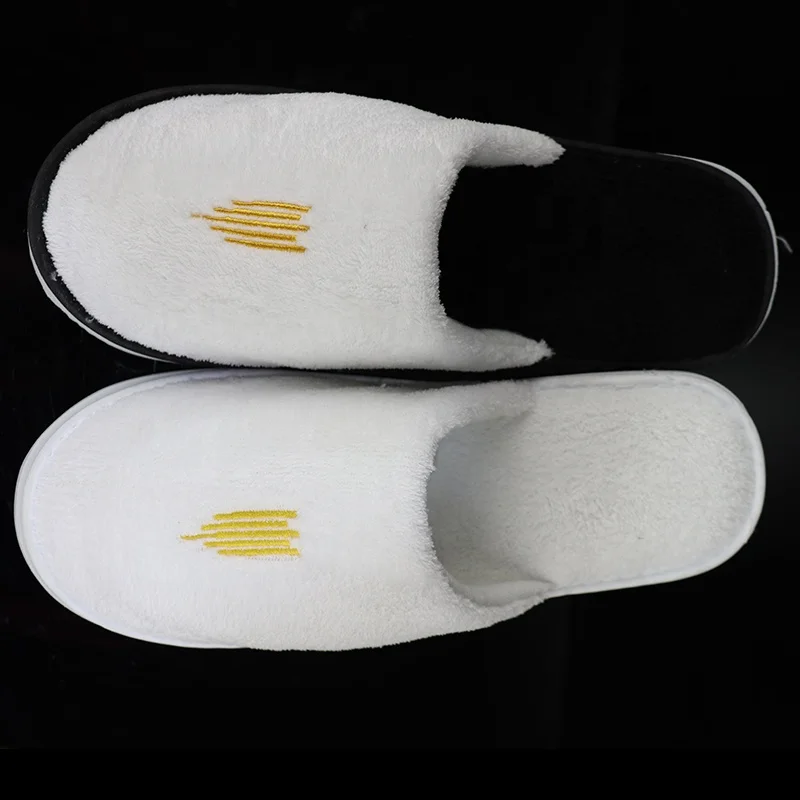 Роскошные Плюшевые принадлежности для отеля новейшего дизайна тапочки спа коралловые