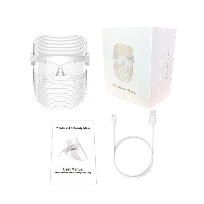 Professional Colorful PDT led face mask facial light therapy skin