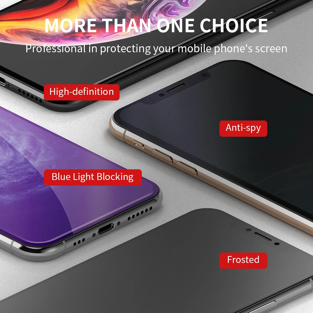 Hydrogel Film Full Coverage Privacy Screen Protector Compatible with iPhone 12