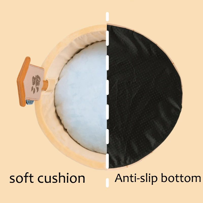 Japanese Style New Cat Bed Comfy Bathtub Pool for Dogs Detachable Puppy Basket Basin Safe Kitten Nest Pad Plush Sleeping Bed