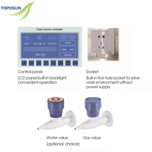 TPS-SWCJ1F Single Person CE Class100 Vertical Laminar Air Flow Clean Bench with HEPA filter, Water and Gas Valve