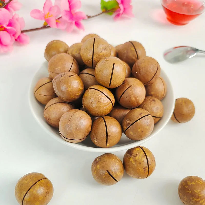 Оптовая продажа обезжиренные здоровые закуски со вкусом сливочного ореха макадамия Вкусные Жареные Ядра макадамии