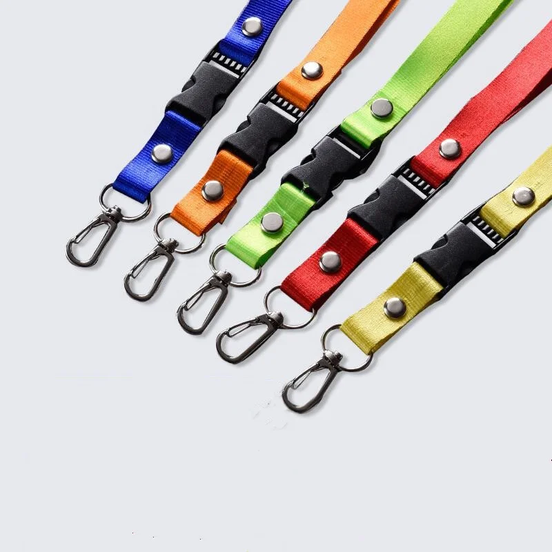 High quality metal hook lanyard polyester rope with retractable accessories lanyards
