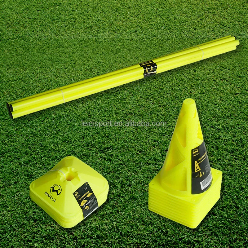 Football flat cone flat motion cone marker marker pole hurdle frame