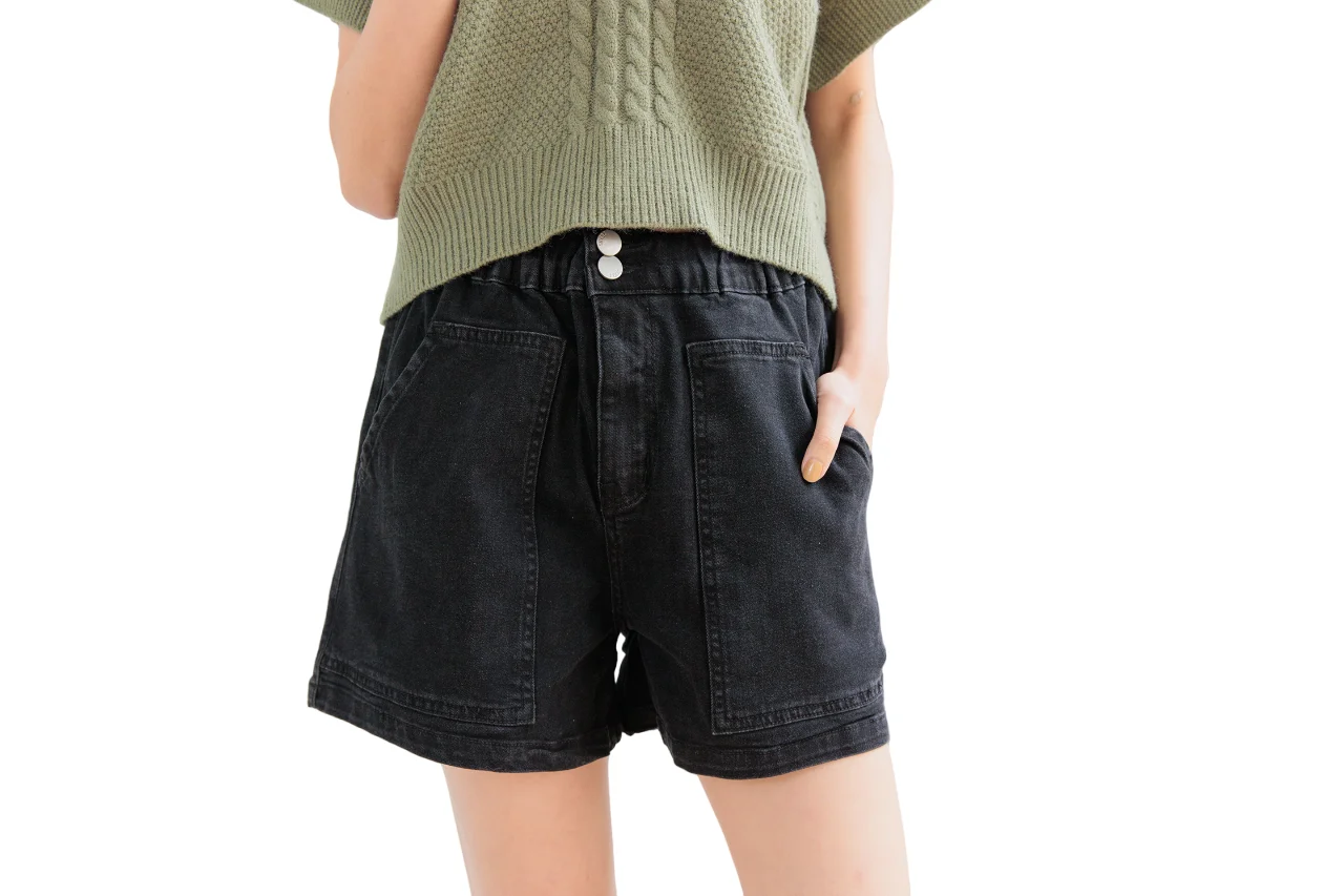 Latest Girls Fashion Super Stretch Jeans Street Mid Waisted Short Jeans For Summer