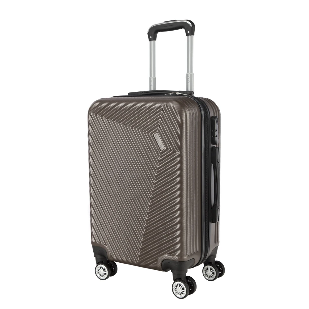 Fashionable PVC suitcases set 3 pcs travel trolley luggage with four spinner wheels