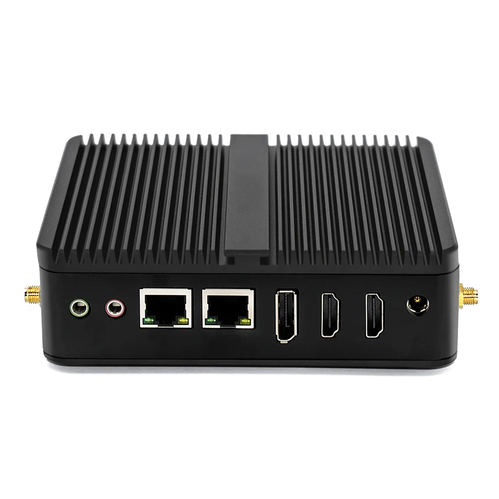 New box pc C2D windows 7/8/10/11 3 display ports 2 Hd& 1DP  Linux quad core auto boot diskless J6412 J6413 industrial mini pc