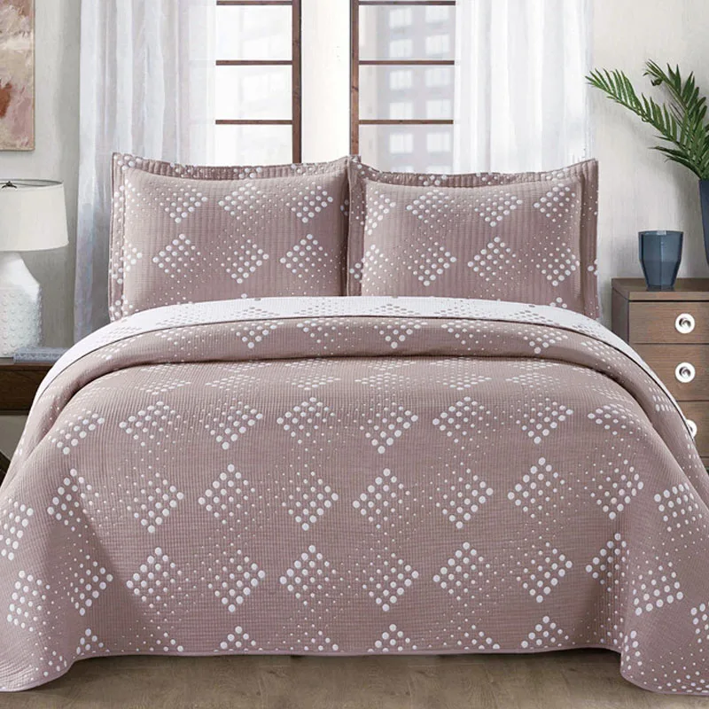 Розовое жаккардовое покрывало на заказ из