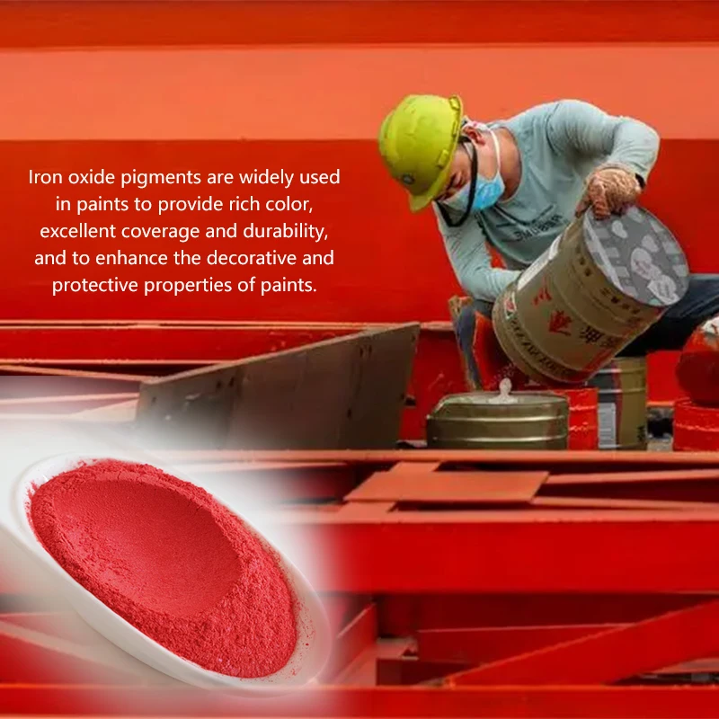 Customisable Multiple Colours Organic Pigments MOQ 1KG for Coating and Leather Mica Color Pigment Red Type FE2O3