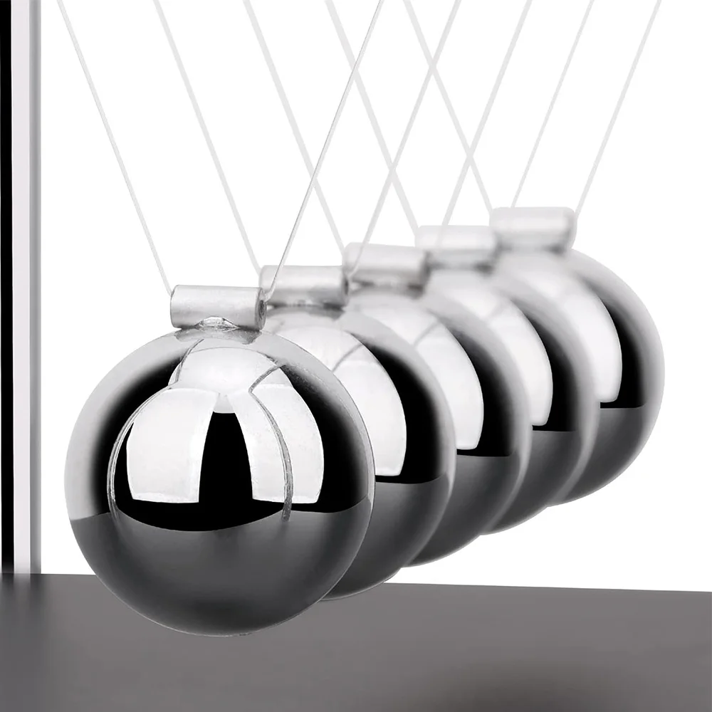 QLKUNLA Wholesale Newton Pendulum Ball Office Decor Simple Newton Pendulum Balance Ball