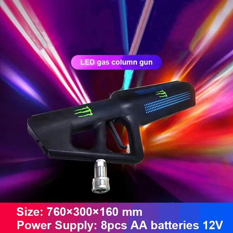 New Ancient Logo CO2 Gun LED Effect Smoke Super Magic Stage Streamer Cryo Fx Jet Machine Dj Gun Led Co2 Cannon Cool Fog Maker