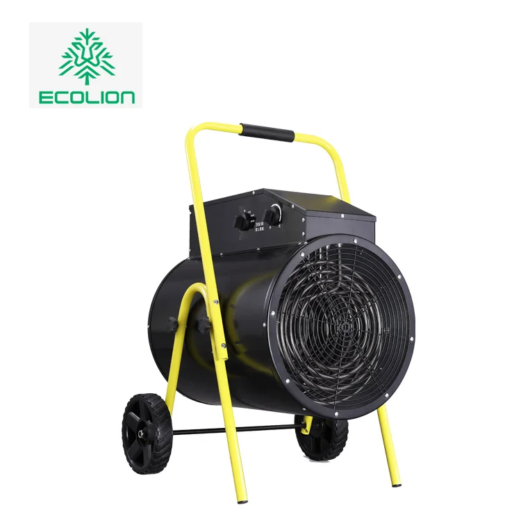 2KW 3KW 5KW 9KW hot air blower electric industrial ptc space fan heater for Workshop or garage