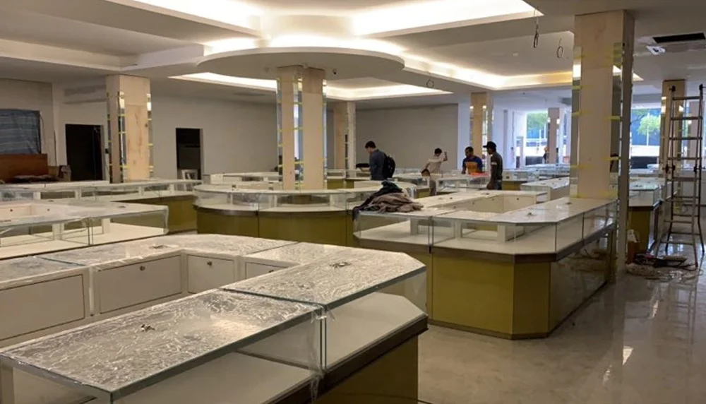 Hot Sale Jewelry Showcase Custom Design Jewelry Furniture Jewellery Display Cabinet 3d Design For Jewelry Store